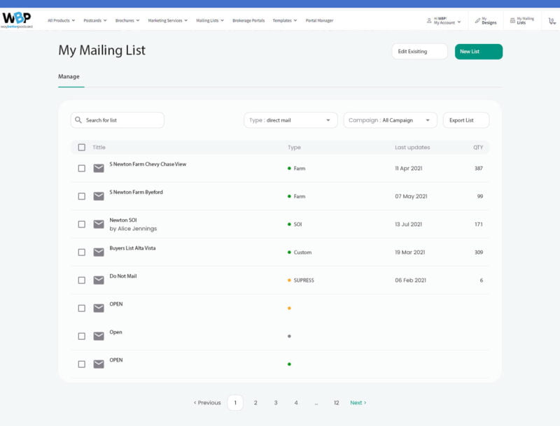 Mail List Update Mailing List / Addresses - Way Better Postcard